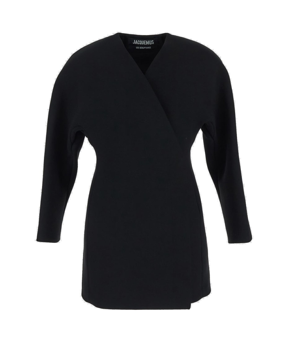 princess polly baby blue dress Jacquemus La Robe Ciceri Mini Dress - Black - 70% Off main image 1