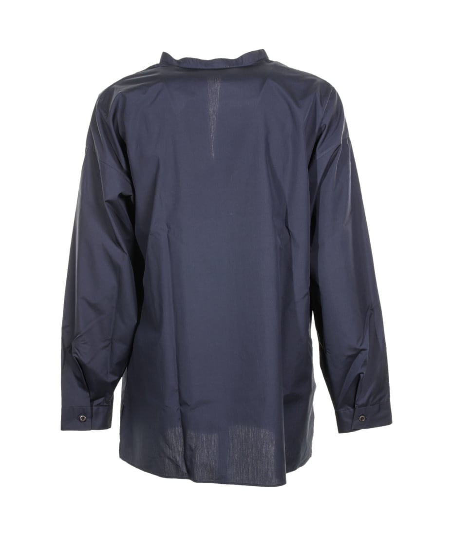 シャツ PRADA Men Long Tops SC787SOOO1Y5V F0008 BLUE Prada Blue Long-sleeved Shirt In Cotton | italist