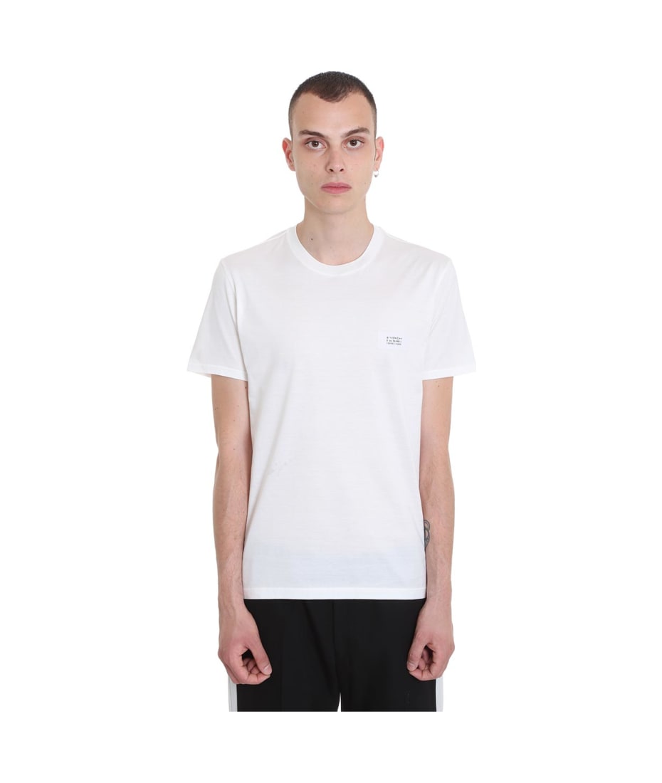 ★関税込み★ GIVENCHY White Cotton T-shirt Givenchy White Cotton T-shirt | italist