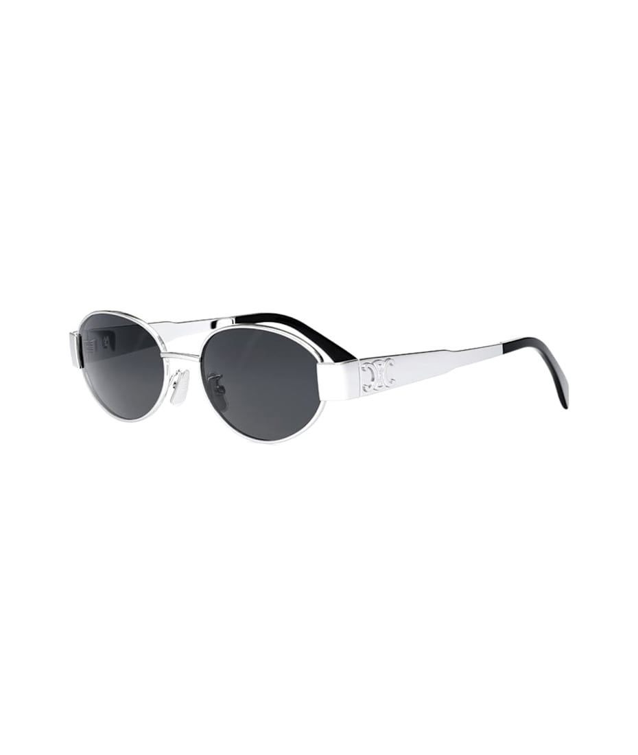 【送料&関税込】Celine l Triomphe Cl40235u - Silver Sung Celine Cl40235u Metal Triomphe 16a Silver Sunglasses