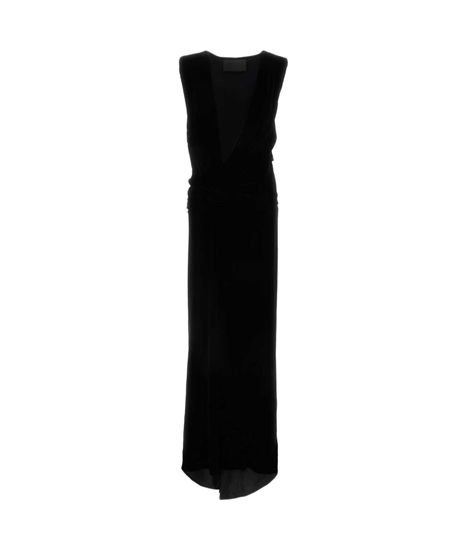Valentino Garavani Black Velvet Long Dress | italist, ALWAYS