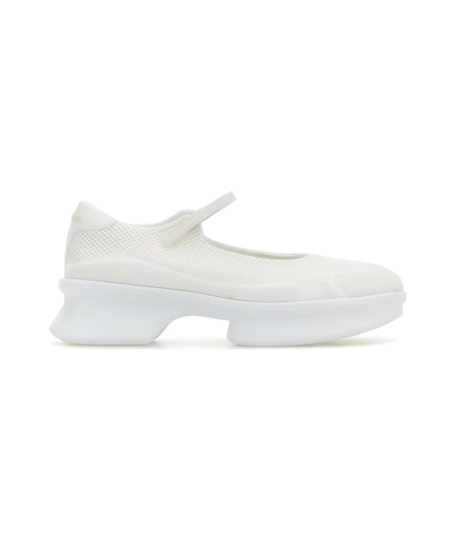 フラットシューズ PRADA White Mesh Ballerinas Prada White Mesh Ballerinas | italist