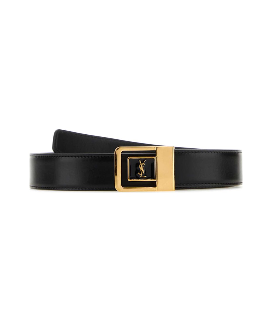 Saint Laurent Black Leather Belt | italist