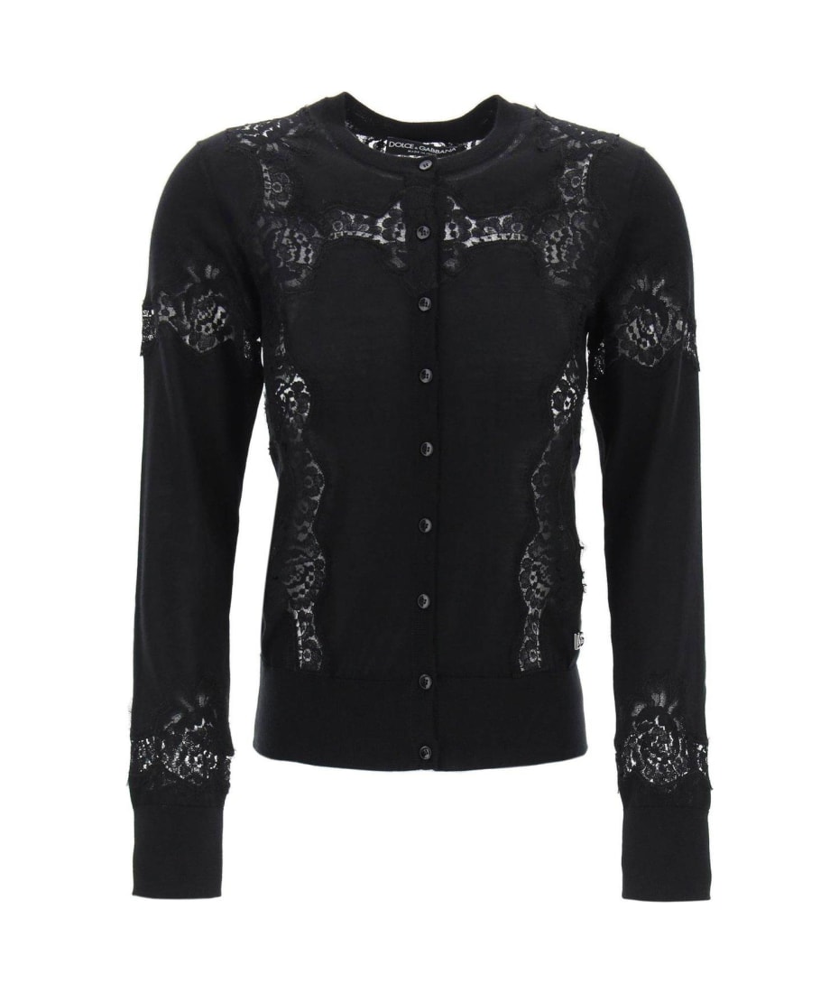 Dolce & Gabbana Logo Plaque Knitted Cardigan | italist