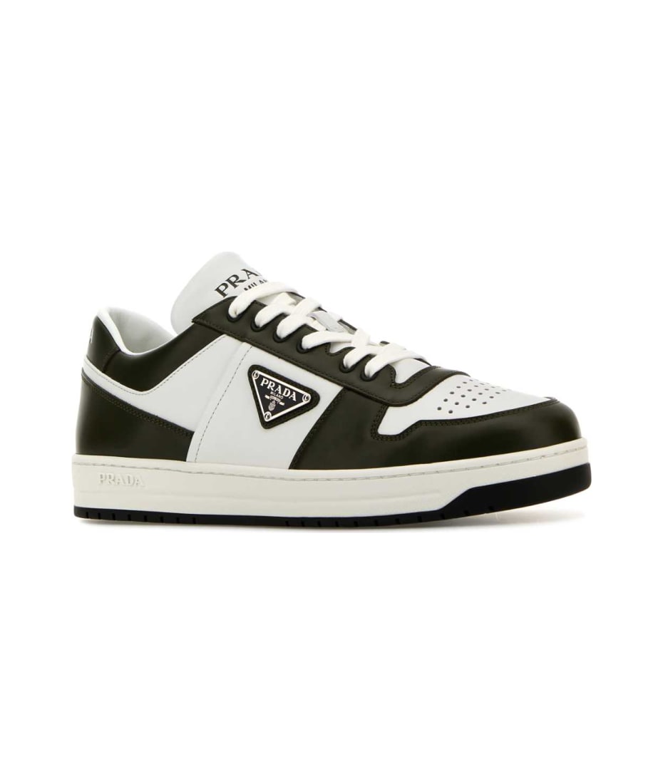 スニーカー PRADA | Downtown leather sneakers 2EE364_3LOI_F008L White/Black Downtown leather sneakers | PRADA