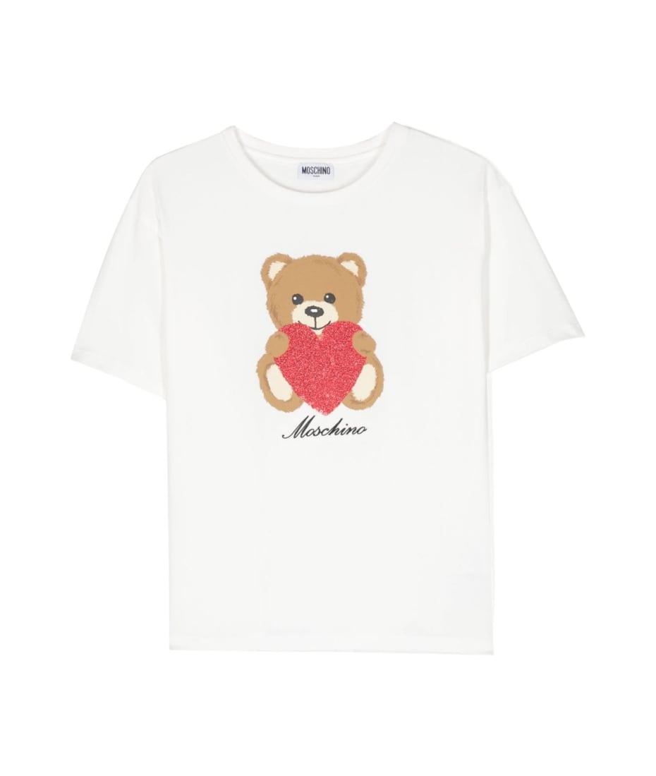 Moschino T-shirt Teddy Bear - White