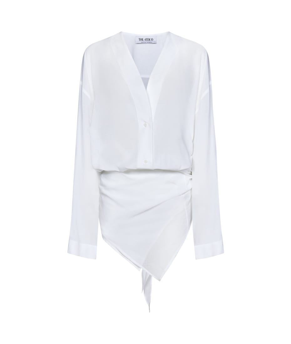 【関税込み】THE ATTICO MINI CHEMISIER DRESS The Attico Chemisier Mini Dress | italist