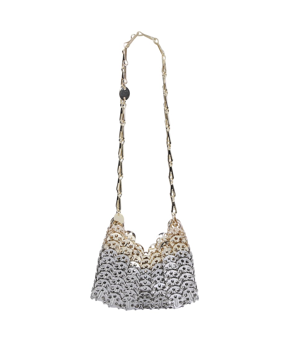 ショルダーバッグ・ポシェット RABANNE 1969 Nano Skyline Bag gold/silver RABANNE 1969 Skyline Nano chainmail shoulder bag | NET-A-PORTER