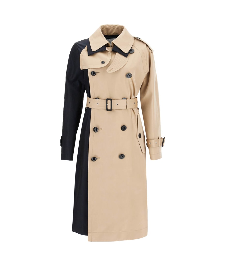 【関税&送料込】Sacai Double-Breasted Trench Coat In Gabardi Sacai double-breasted Padded Trench Coat | Neutrals | FARFETCH