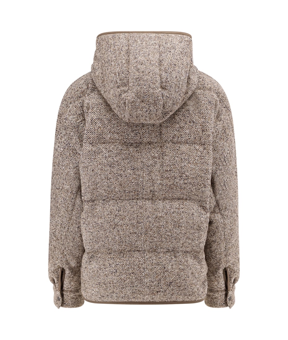 ジャケット BRUNELLO CUCINELLI Reversible wool and silk down jacket Brunello Cucinelli Reversible Wool And Silk Down Jacket