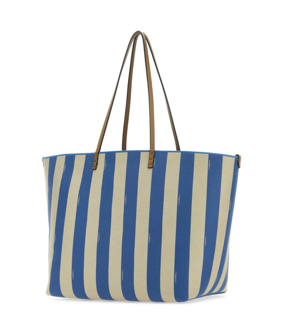 トートバッグ FENDI EMBROIDERED FABRIC LARGE ROLL REVERSIBLE SHOPPING BAG Fendi Embroidered Fabric Large Roll Reversible Shopping Bag