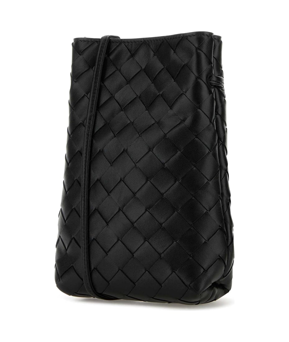 ショルダーバッグ・ポシェット BOTTEGA VENETA  Crossbody Bags Women Leather Black Bottega Veneta - The Pouch Black Leather Small Crossbody Bag