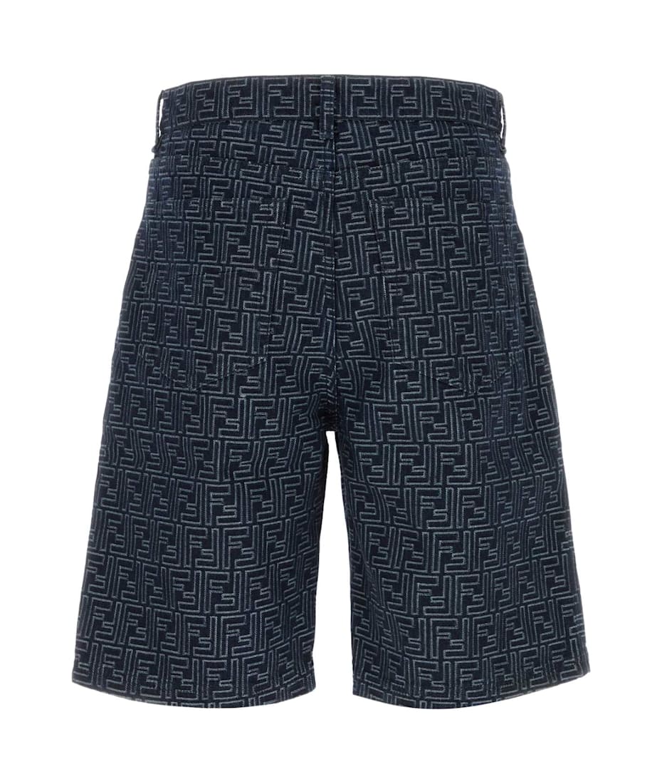 【関税&送料込】Fendi Embroidered Viscose Shorts Fendi Shorts Black Womens Fendi