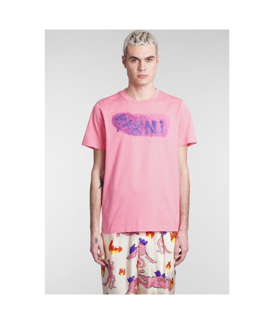 Marni T-shirt In Rose-pink Polyester | italist