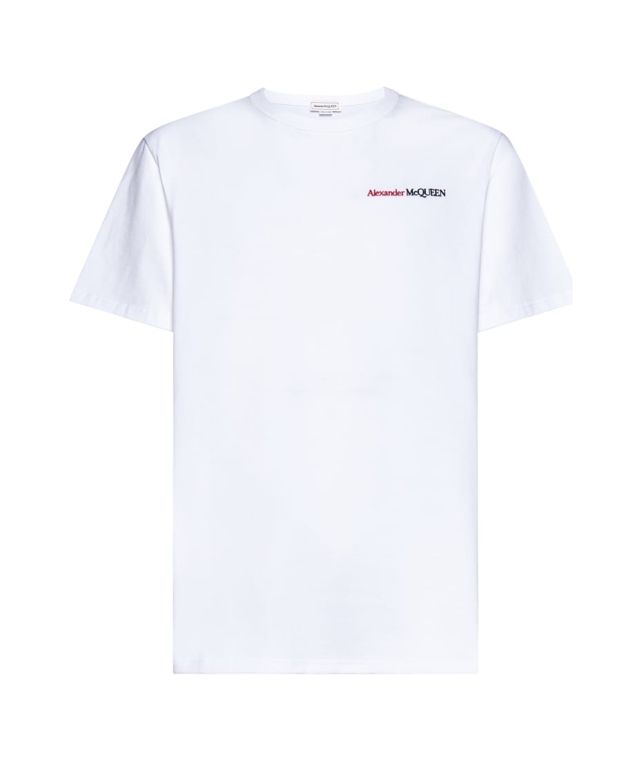 Alexander McQueen Logo Embroidery T-shirt | italist, ALWAYS