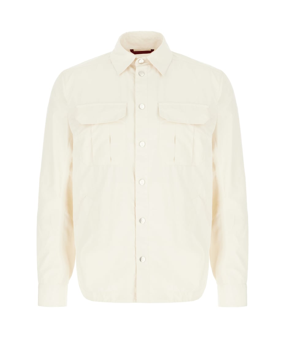 BRUNELLO CUCINELLI アイボリー ジャケット 42 Brunello Cucinelli Ivory Polyester Blend Jacket | italist