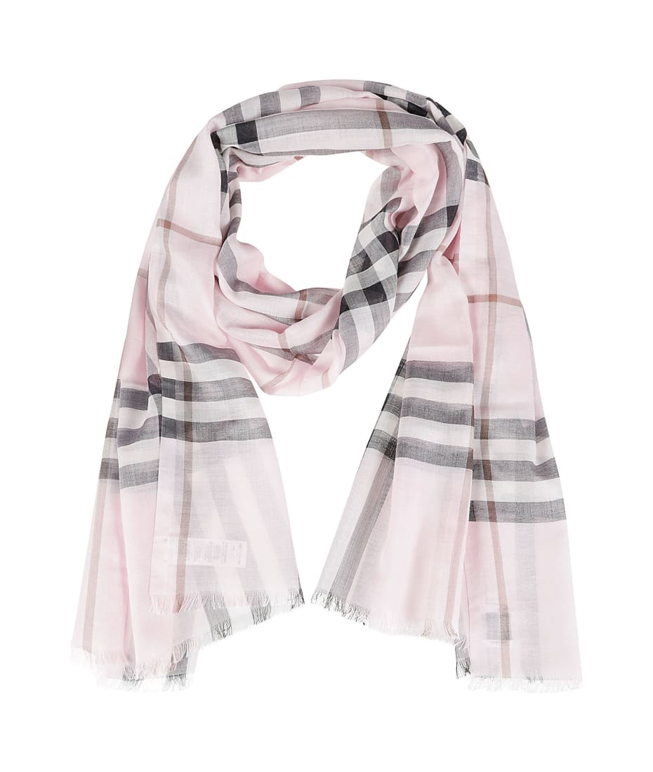 Burberry giant hotsell check gauze scarf