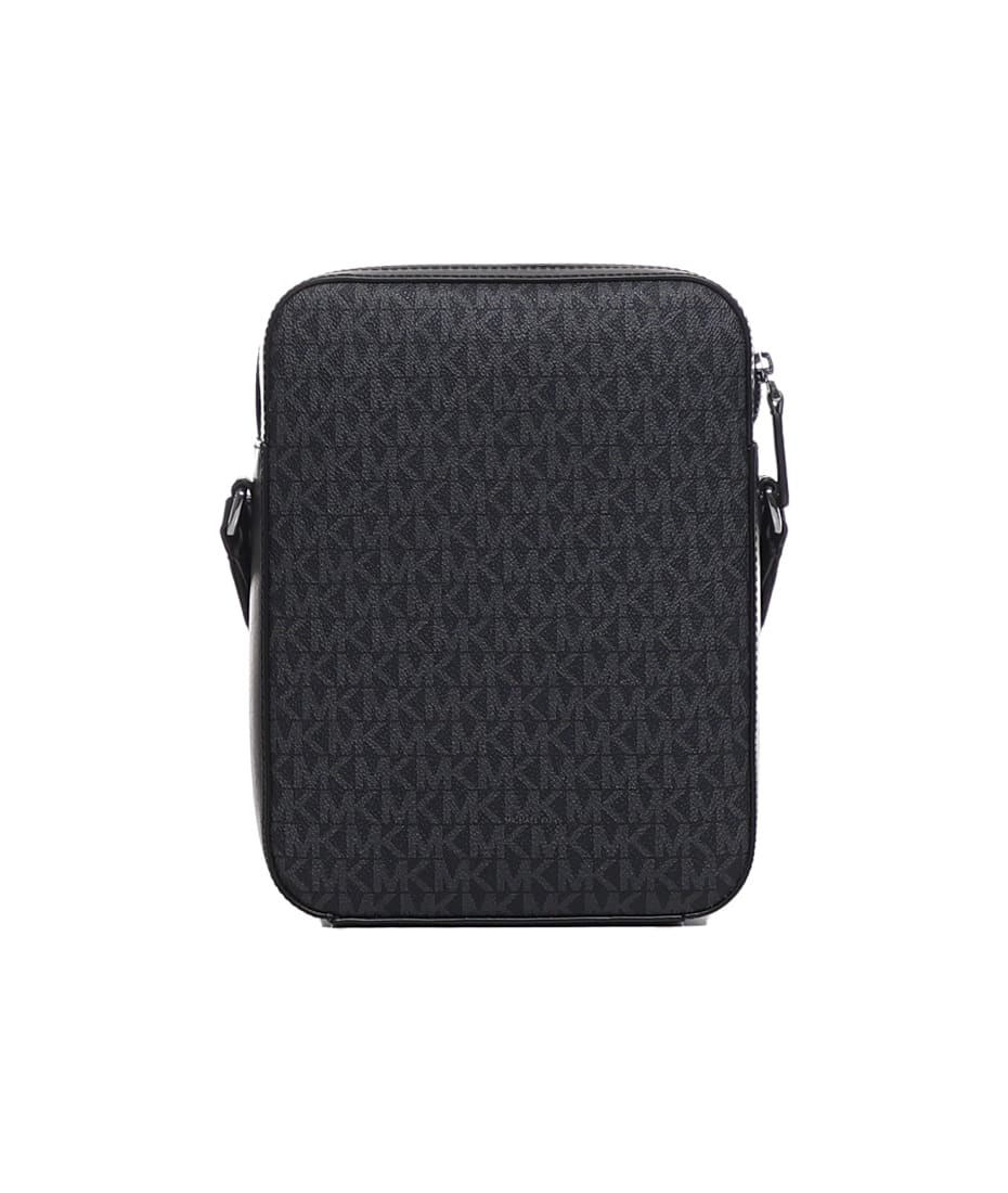 ショルダーバッグ Michael Kors Men Shoulder bag Black 33S5LEEM6B 001 Hudson Signature Logo Crossbody Bag | Michael Kors [LV]