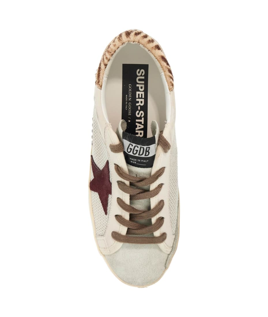 Golden Goose Super-star Canvas And Leather Sneakers