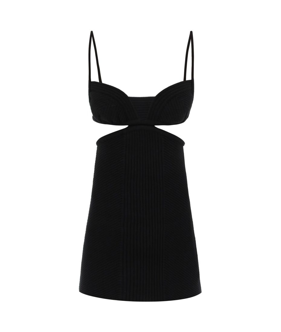 ワンピース Off-White Black viscose blend mini dress Off-White Black Viscose Blend Mini Dress | italist