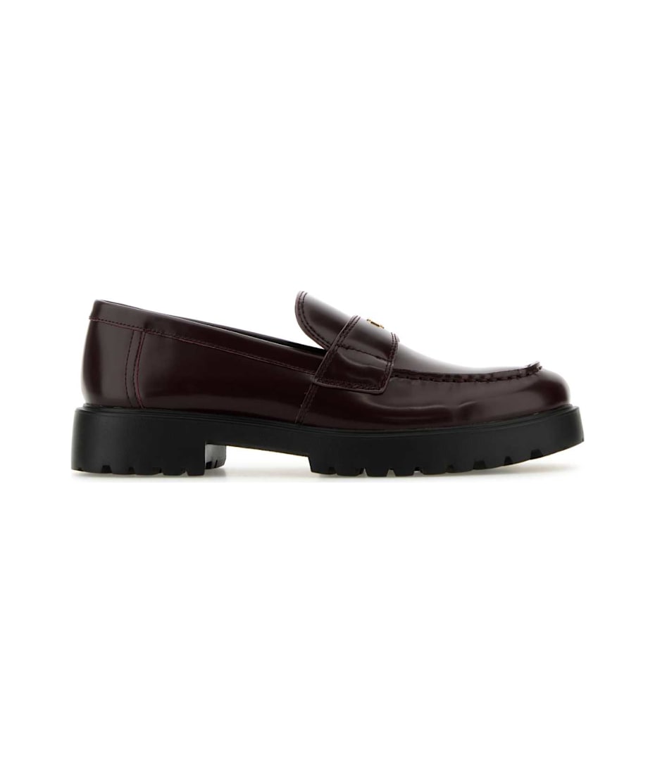 ローファー・オックスフォード Tory Burch Burgundy Leather Loafers Tory Burch Burgundy Leather Loafers | italist