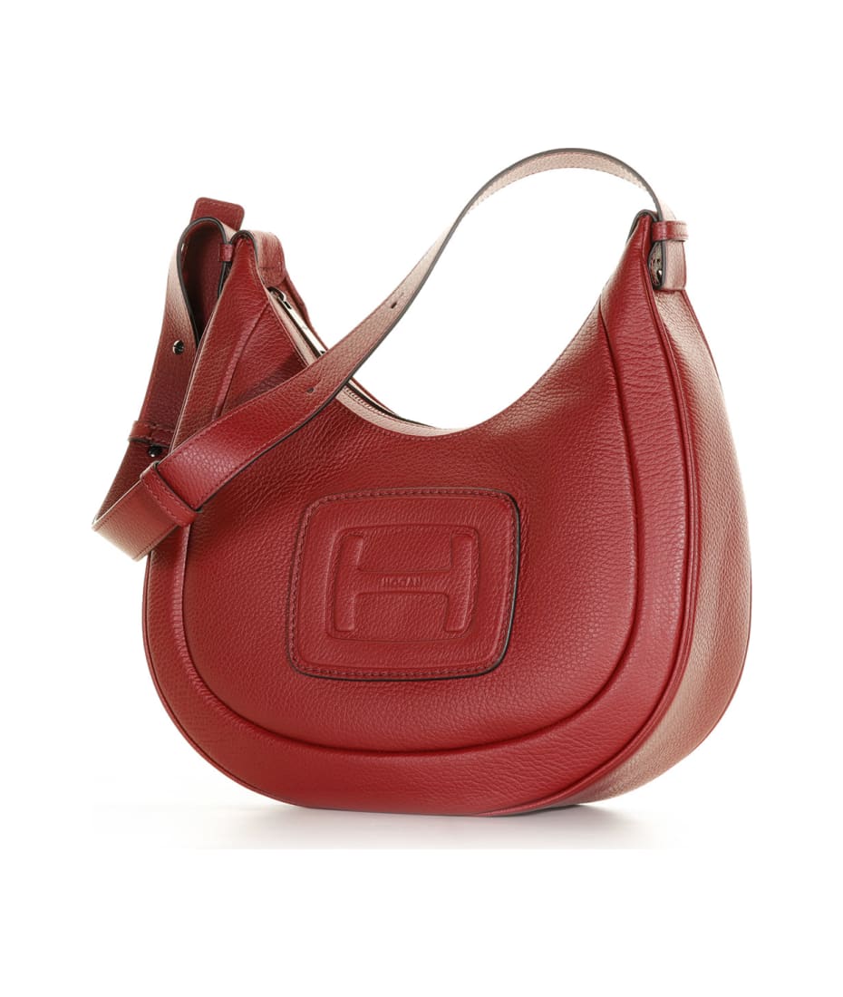 LEATHER SMALL HOBO BAG for Women - Hogan sale