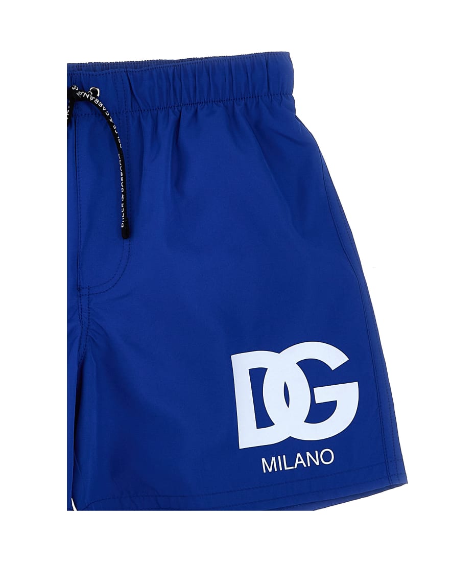 Dolce & Gabbana leopard-print logo stole Logo Print Swim Shorts
