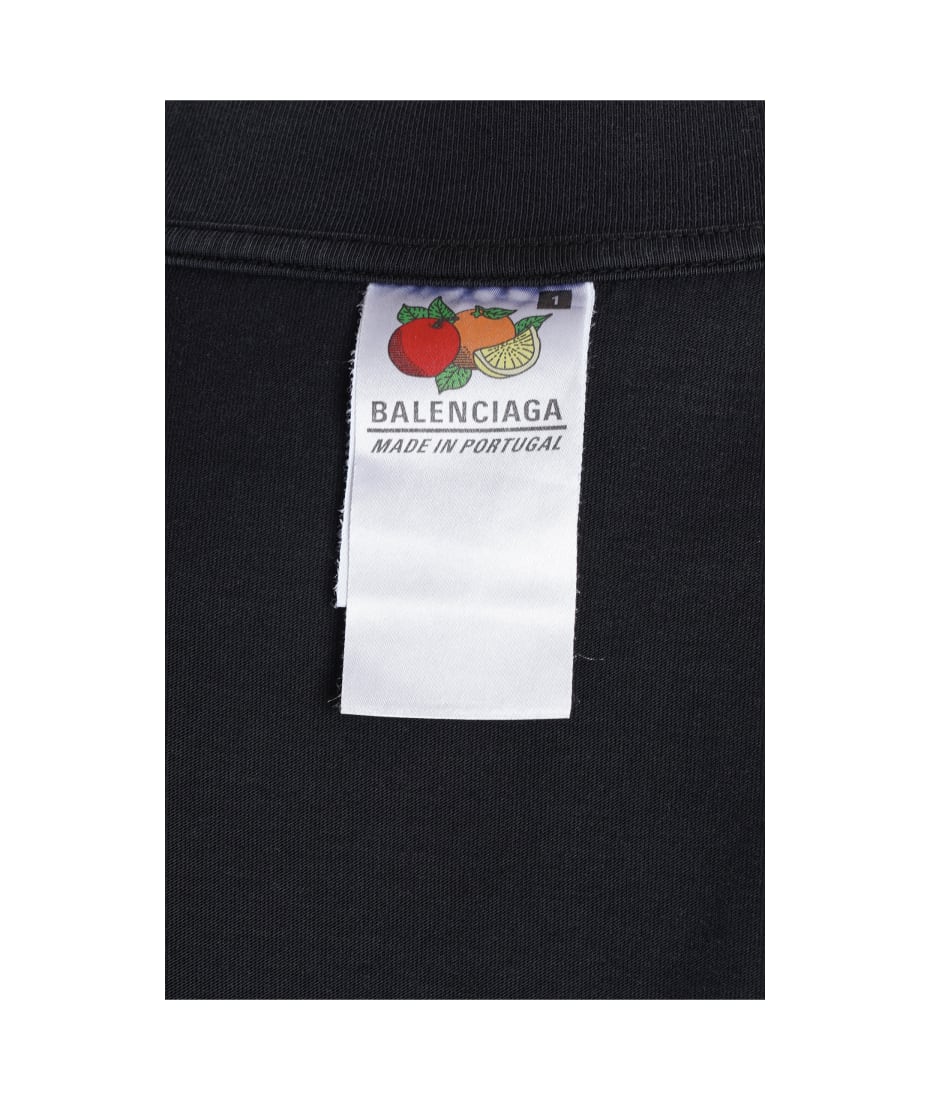 T-shirt Balenciaga Black size L International in Cotton - 32568313