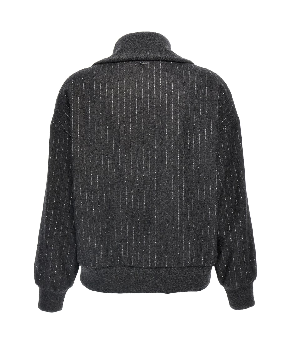 その他 HERNO FW24 Sequin half-zip sweatshirt (GI000264D33419 9480) Herno Sequin Half-zip Sweatshirt | italist