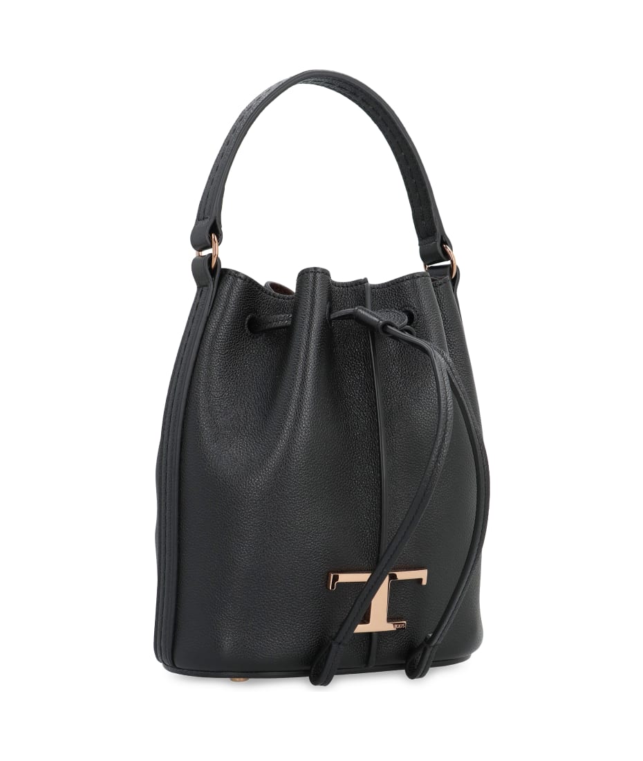 【国内発送・関税込】 トッズ T Timeless Bucket Bag in Leather Woman VIOLET T Timeless Bucket Bag in Leather Micro