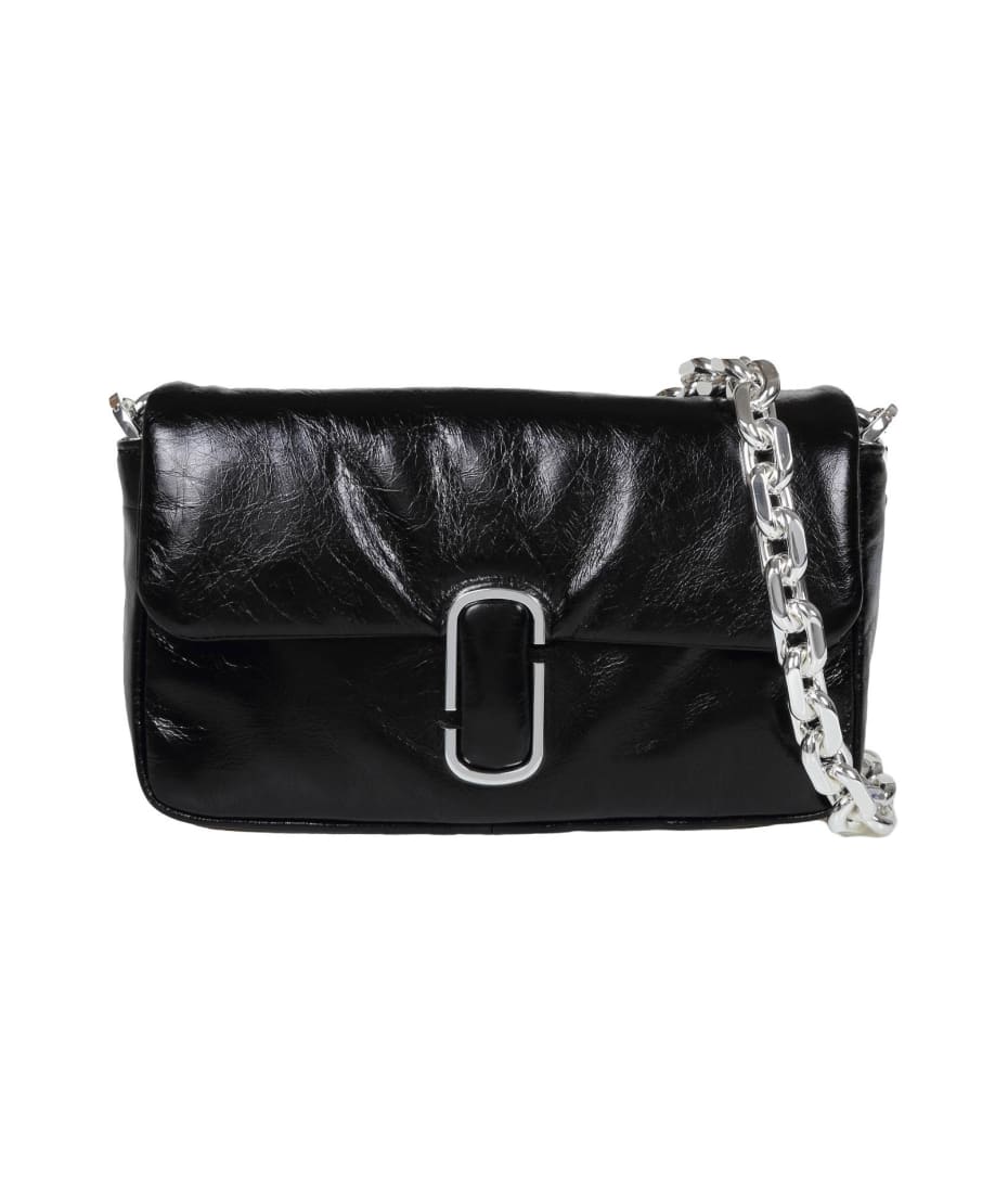 Marc Jacobs Women's The Mini Pillow Shoulder Bag in Black Leather | FW23/24