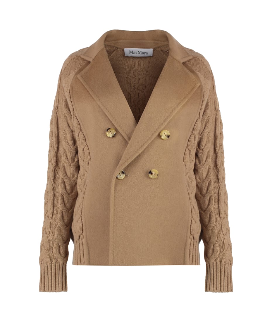 【関税＆送料込み】Max Mara Micio Double-Breasted Wool Jack Max Mara - Micio double-breasted wool jacket White - The Corner