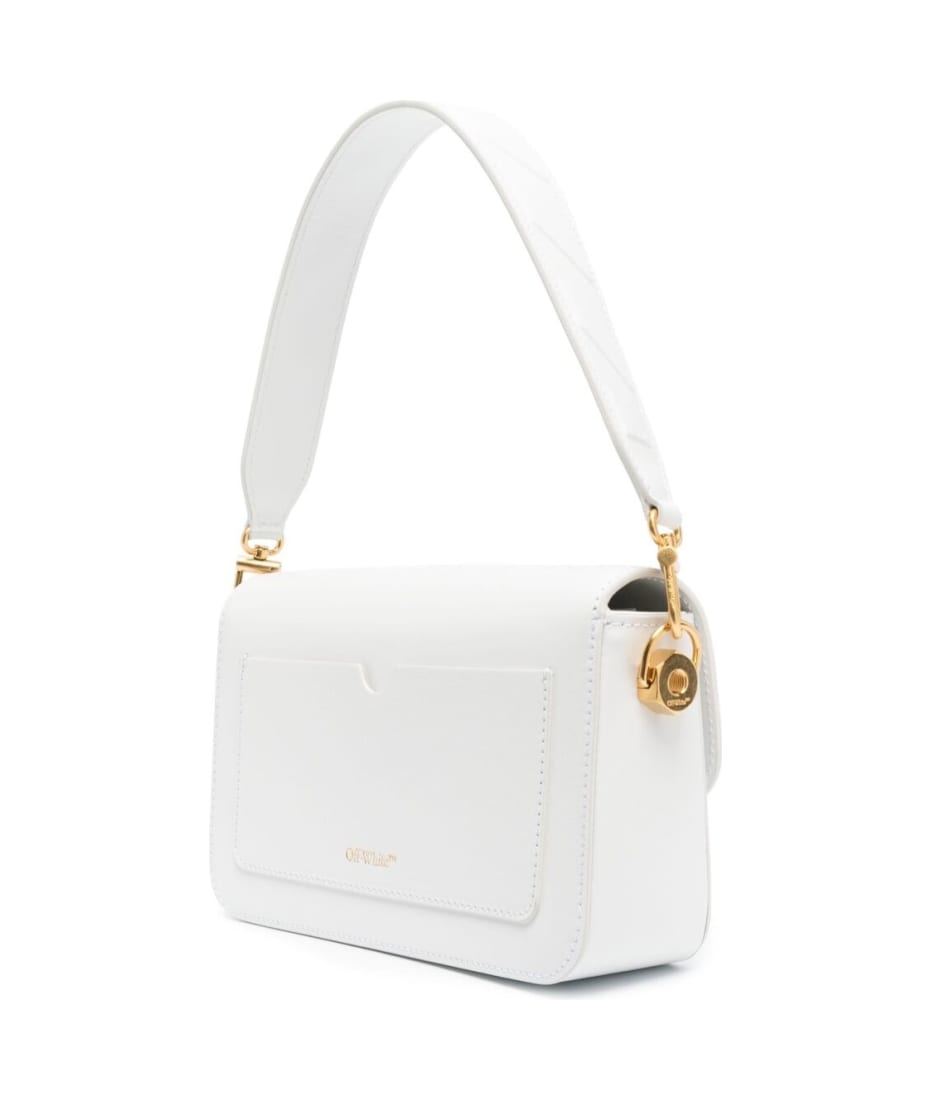 Off-White Plain Binder medium embellished leather shoulder bag - Women - Black Cross-body Bags