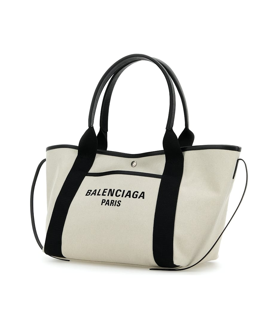 【BALENCIAGA】NAVY REVAMP TOTE BAG Balenciaga Navy Revamp Small Tote Bag in Black | FWRD