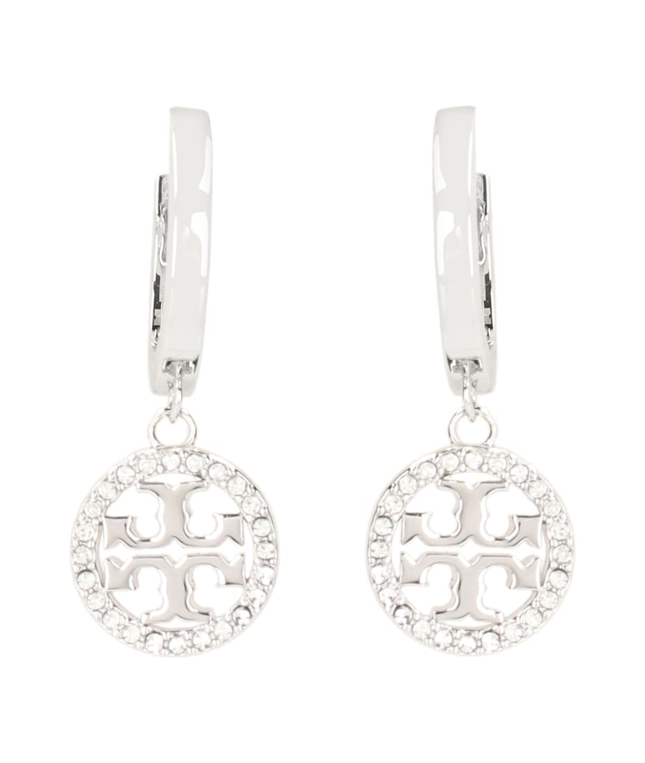 【送料&関税込】Tory Burch Silver Brass Earrings With Logo Tory Burch Logo Stud Earrings | Nordstrom