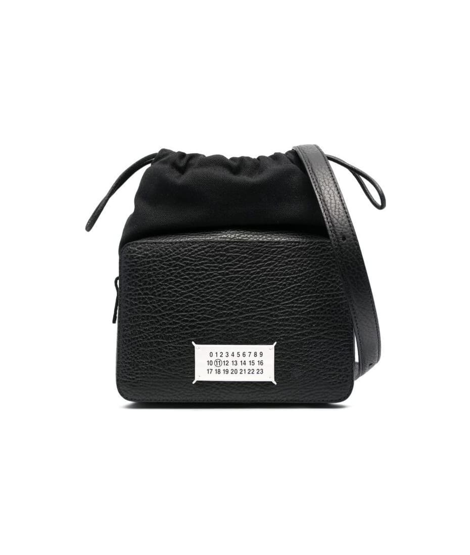 Maison Margiela Black '5ac Camera Medium' Crossbody Bag With Patch