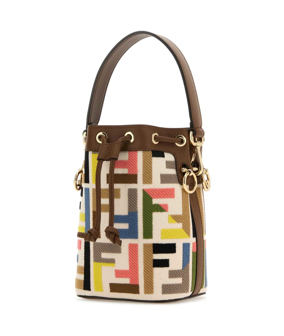 ショルダーバッグ・ポシェット Fendi Embroidered Canvas Mon Tresor Bucket Bag Fendi Embroidered Canvas Mon Tresor Bucket Bag | italist