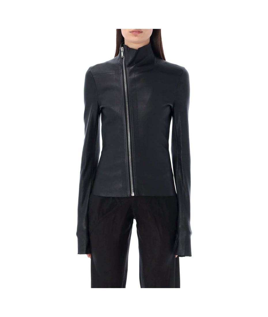 ◆送料・関税込み◆RICK OWENS 'Gary Jacket' レザージャケット RICK OWENS Gary leather biker jacket | NET-A-PORTER