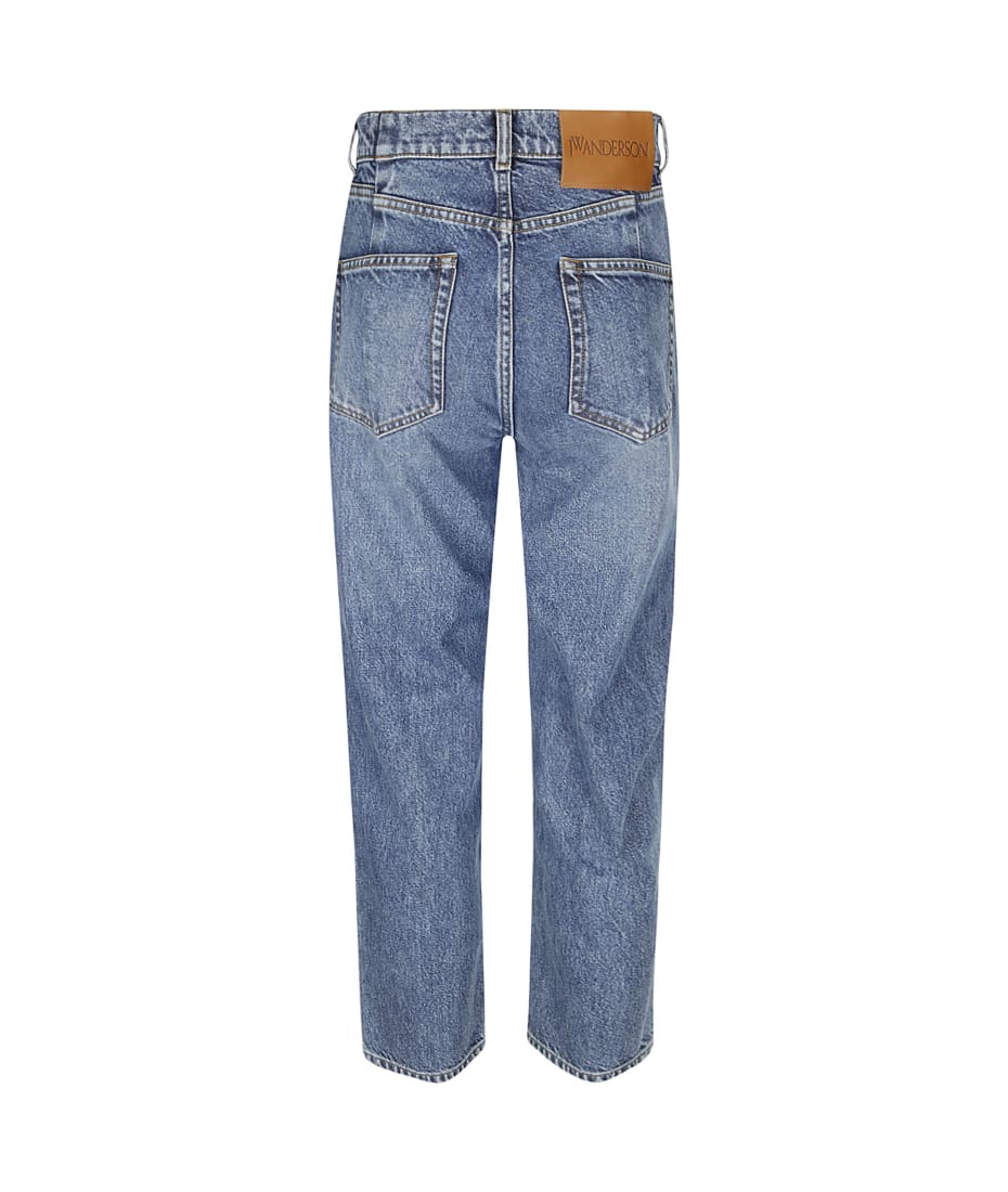 J.W. Anderson Cropped Straight Leg Jeans | italist
