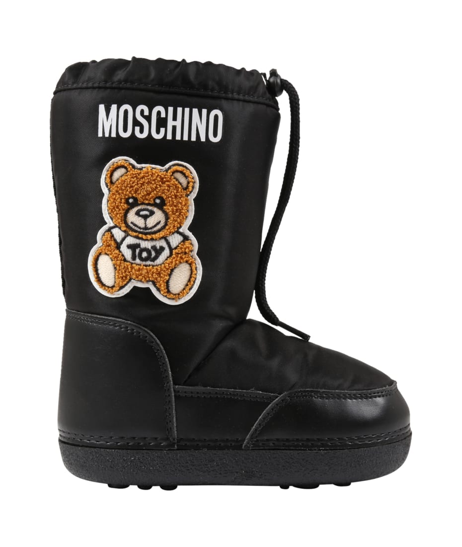 moschino teddy bear boots