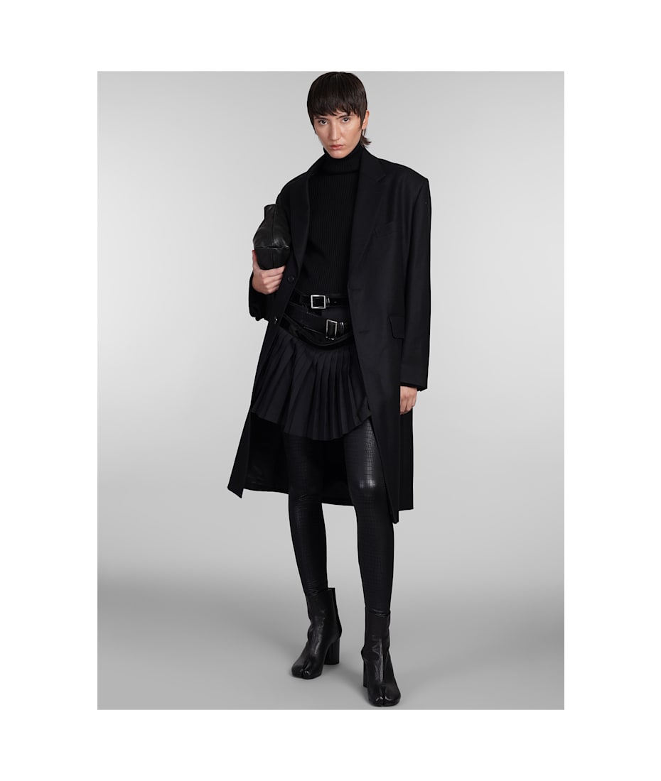 コート Junya Watanabe OUTERWEAR (JOJ201051) Junya Watanabe Coat In Black Wool | italist