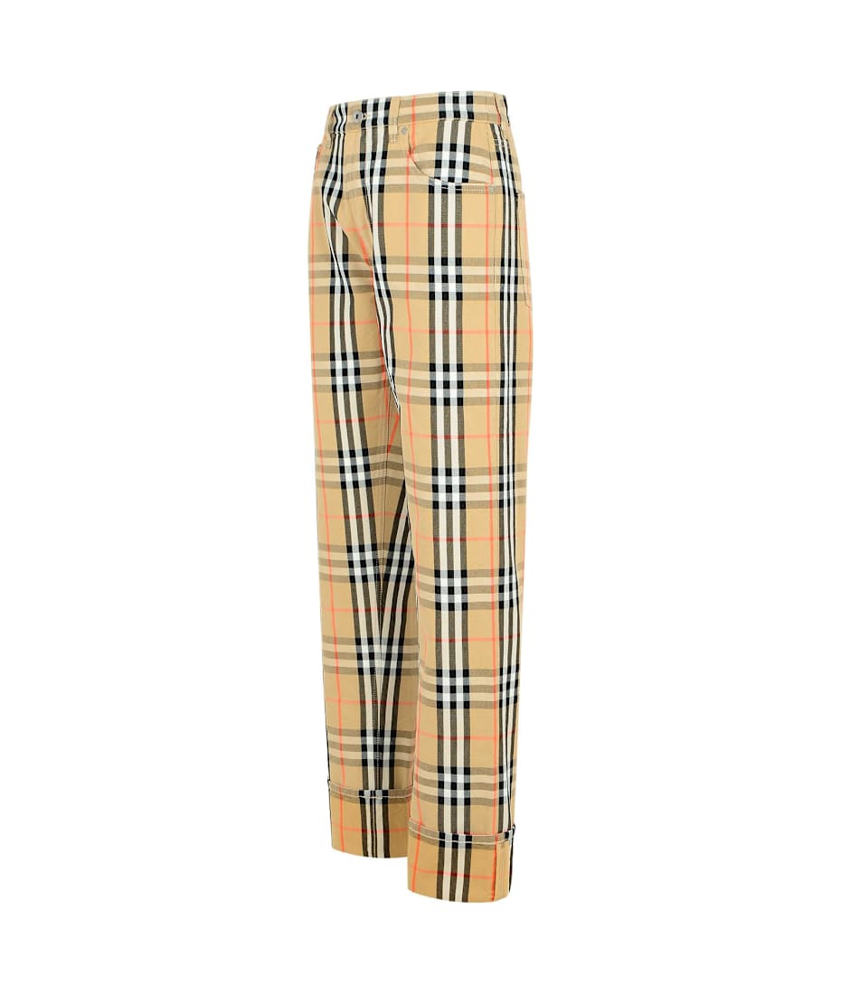 【送料&関税込】Burberry Beige Cotton Pants Burberry Beige Cotton Pants | italist