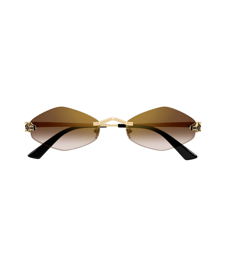 Cartier Eyewear Cartier Ct0433s Panthère De Cartier 002 Gold