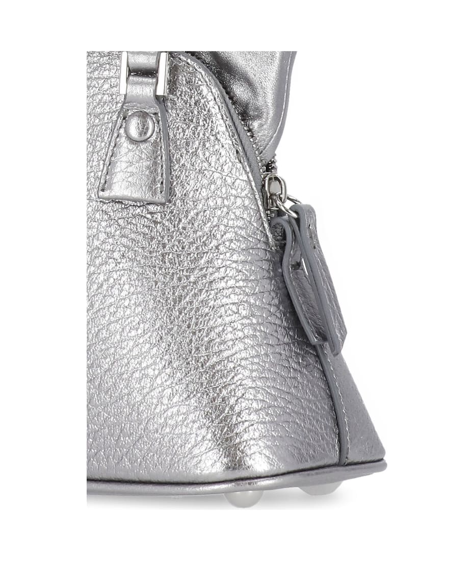 国内発送☆Maison Margiela☆5AC CLASSIQUE MICRO BAG/SILVER Maison Margiela 5AC classique micro | REVERSIBLE
