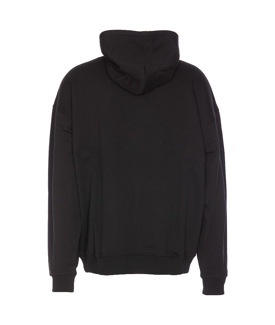 【DIESEL】s-ummer-bigoval Men's Hoodie with embossed Oval D | Grey | Diesel