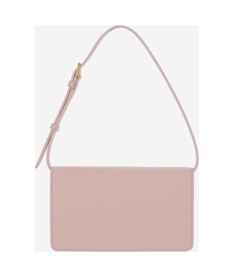 VALENTINO パステル ピンク レザー Vlogo シグネチャー Clutc Valentino Garavani Pastel Pink Leather Vlogo Signature