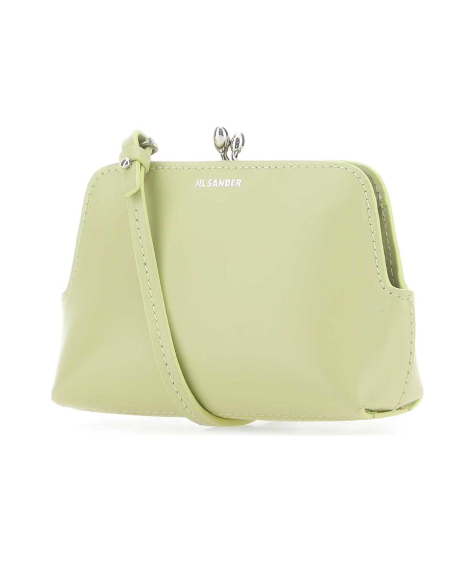 トートバッグ Jil Sander Pastel green leather micro Goji crossbody bag Jil Sander Pastel Green Leather Micro Goji Crossbody Bag