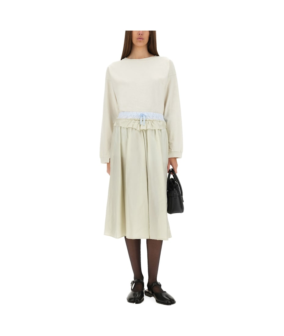 Maison Margiela Green Viscose Skirt | italist
