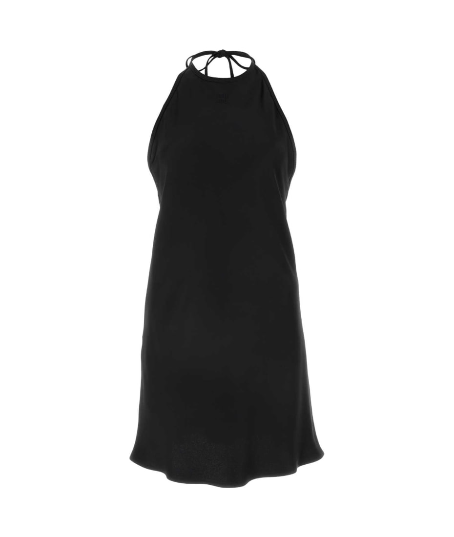 ワンピース Miu Miu Black Satin Dress Miu Miu Black Satin Dress | italist