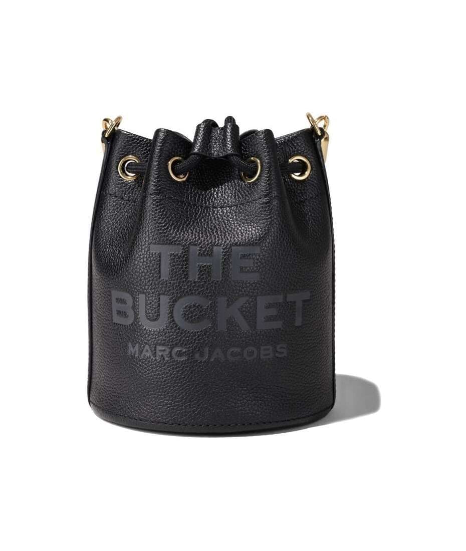MARC JACOBS: The Mini Director hammered leather bag - Black